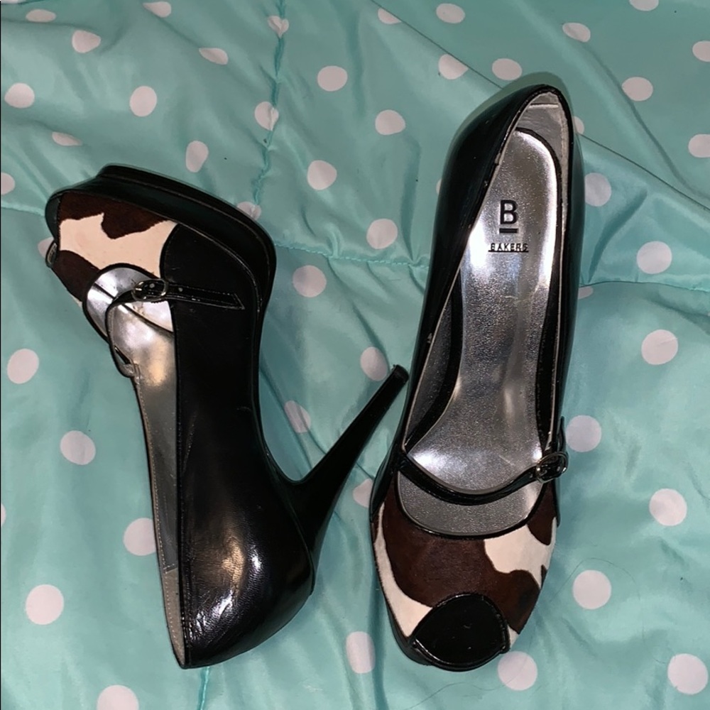 Cow print heel!